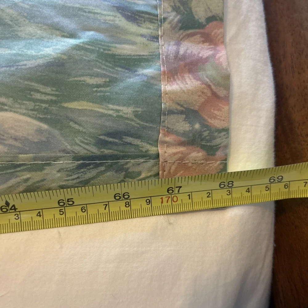 Vintage Springs‎ Home Shower Curtain Watercolor Pastel Floral USA